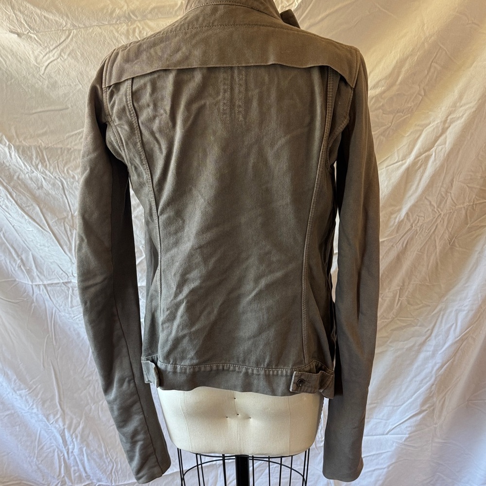 Rick Owens Asymmetrical Olive Jacket - Picture 4 of 7